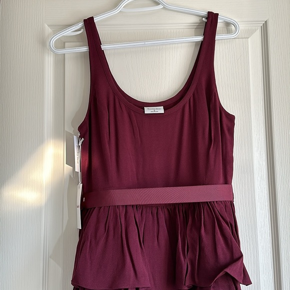 NWT Aritzia Sunday Best Elphin Dress in Spiced Burgundy - Picture 2 of 9
